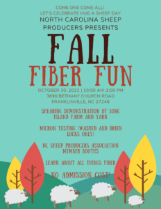 Cover photo for NCSPA Fall Fiber Fun