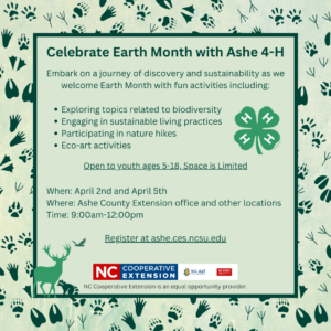 Flyer for Celebrate Earth Month