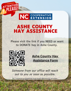 Cover photo for Ashe County Hay Assistance